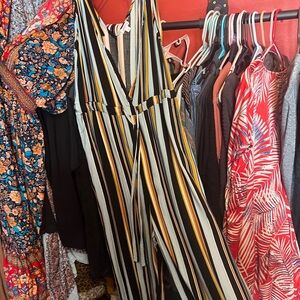 Striped Multicolor Women's Dress